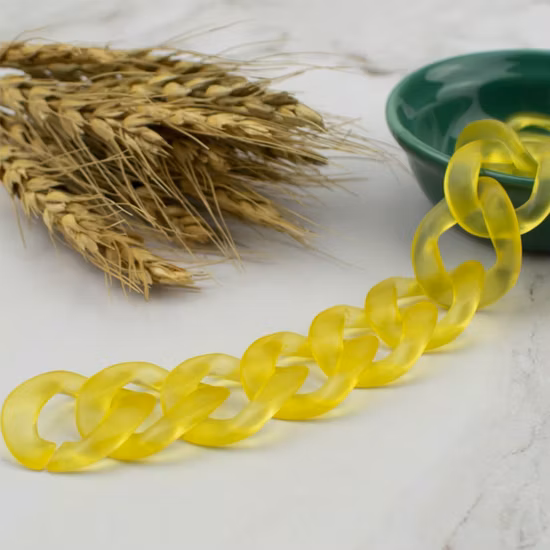 Diy acrílico transparente elo de corrente saco alça acessórios claro chunky leopardo colar arco-íris multicolorido pequena corrente de máscara