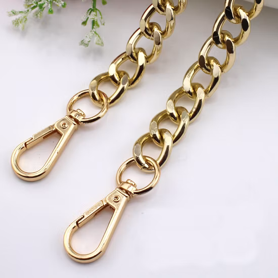 Várias correntes, corrente de moda para bolsa, corrente de metal para alça de bolsas, fornecimento de fábrica, bolsa de metal, cinto de ombro, corrente crossbody H21002